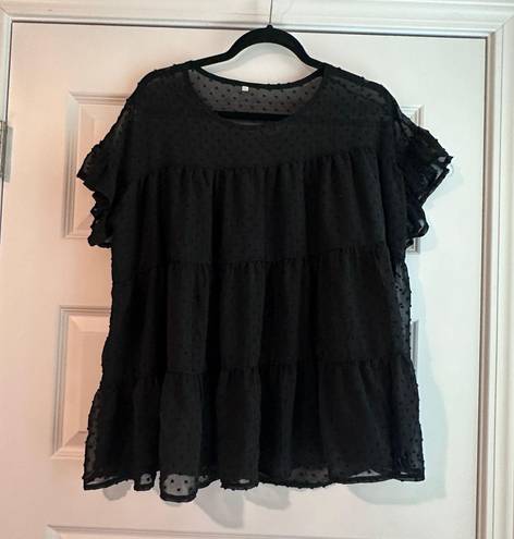 Black Blouse Size XL