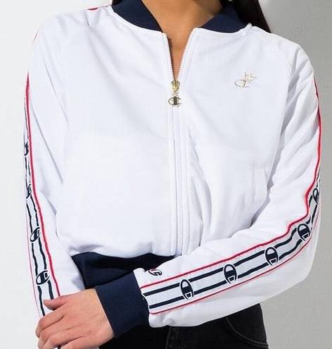 Champion Cropped Track Jacket White S