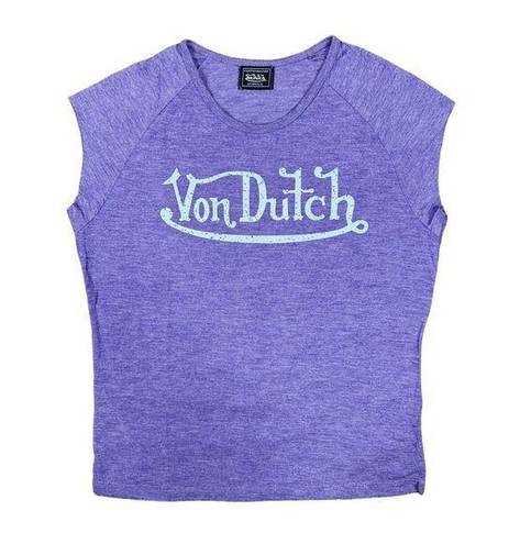 Von Dutch  Violet & Purple Short Sleeve Raglan Baby Tee