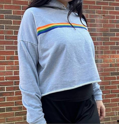 Justify  hoodie rainbow size large