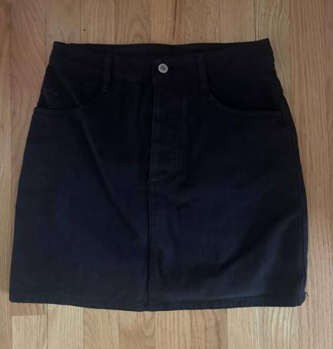 PacSun Black Denim Mini Skirt