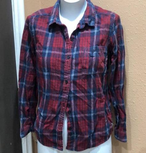 Roxy  plaid button up shirt