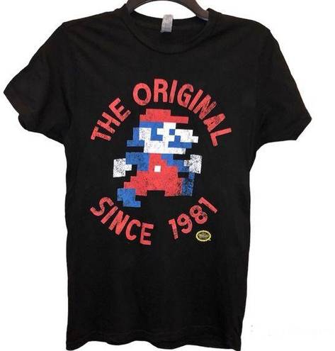 Nintendo Rock Me  Super Mario Brothers Shirt Black Small