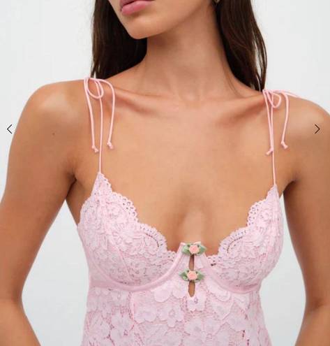 For Love & Lemons  Creamsicle Lace Mini Dress In Pale Pink. Size XS. Never Worn