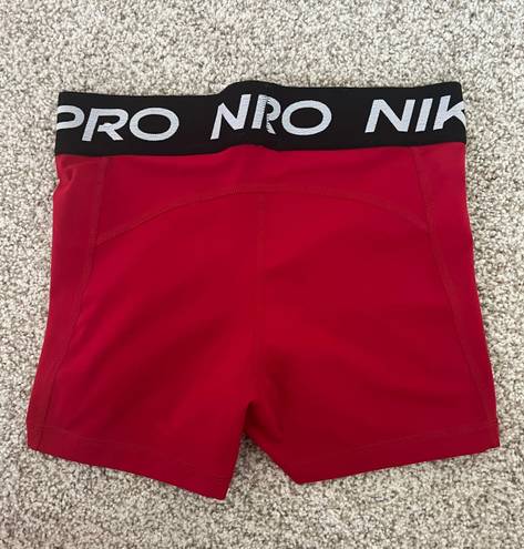 Nike Red Pro Spandex Shorts