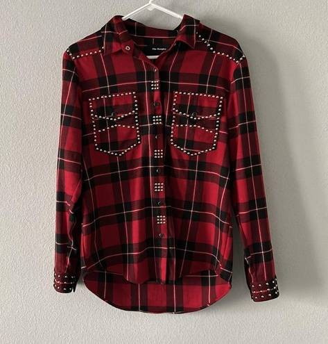 The Kooples  Studded Plaid Shirt