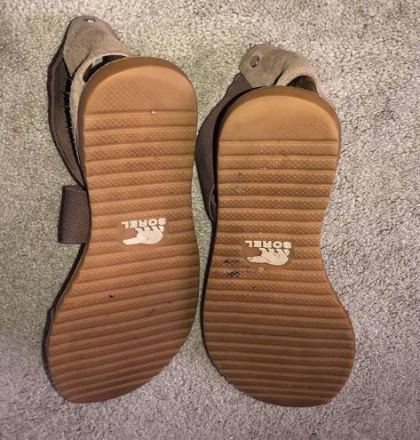 Sorel Ella II Sandal Sandals In Ash Brown Size 9