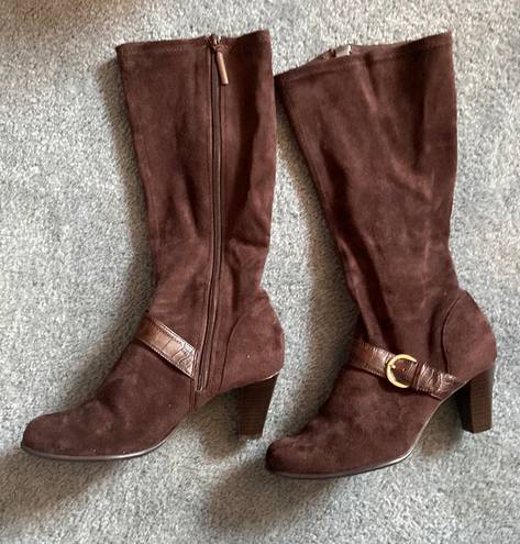 Predictions Brown Wide Calf Boot