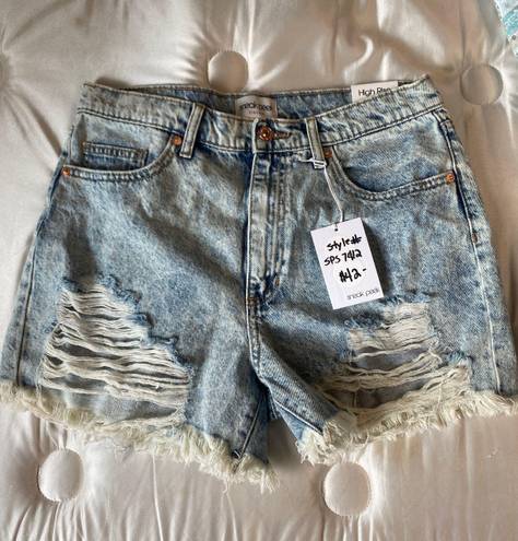 Sneak Peak Denim High Rise Shorts