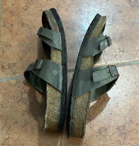 Birkenstock  Brown Leather Mayari Sandals Size: 39