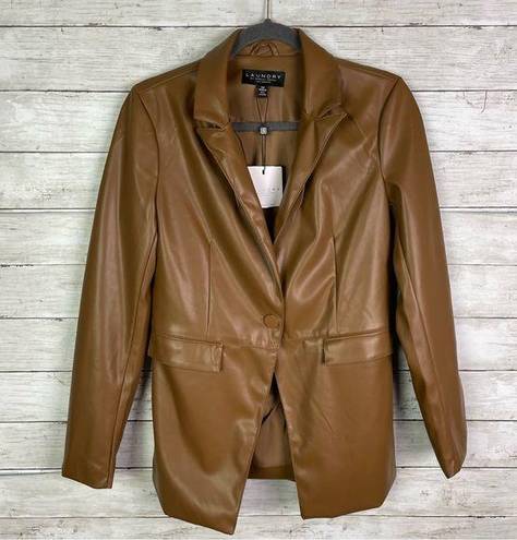 Laundry by Shelli Segal  Faux Leather Blazer