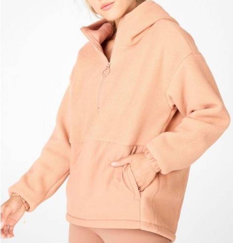 Fabletics  Lotta Cozy Teddy Sherpa Half Zip Jacket XXS