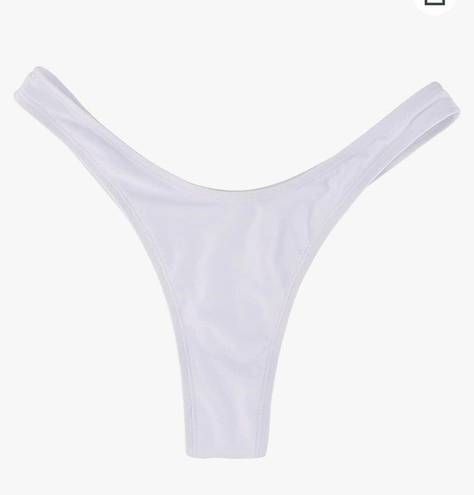 Relleciga Women's High Cut Thong Bikini Bottom