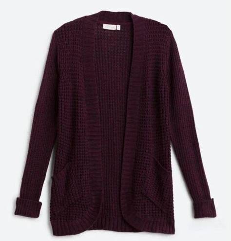 RD Style  Maroon Open Front Cardigan(Size 1X)