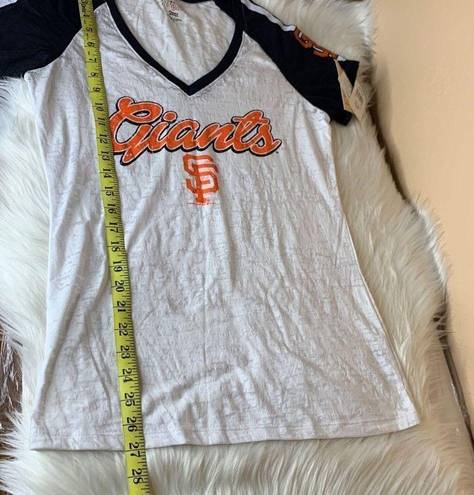 Genuine Merchandise  Campus Lifestyle San Francisco Giants Burnout V Neck Top Siz