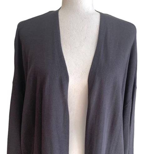The Loft  Outlet Cardigan Sweater Gray Purple Long Sleeve Open Front Size XXL NEW