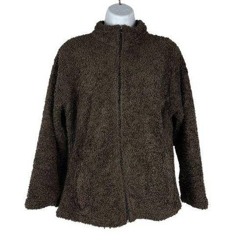 Black Diamond  Women's Brown Fleece Full Zip Jacket Size L