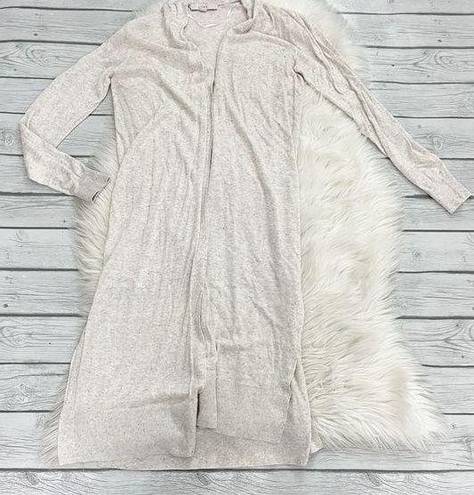 Loft  Cream Open Tunic Cardigan