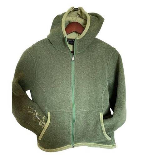 Marmot  women’s hooded fleece size medium green