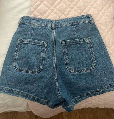 Mango Medium Wash Denim Shorts