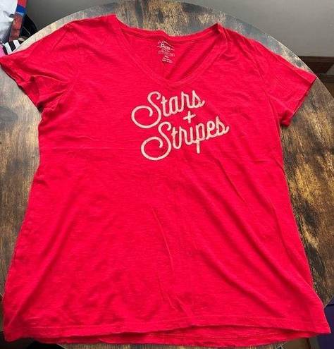 Krass&co G.H. Bass & .  | ladies Stars & Stripes Everyday tee. Size: XL