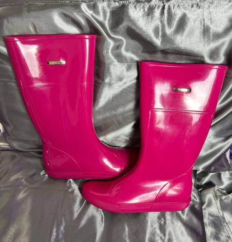 Furla Wellington Rain Boots (41) 10.5 Pink