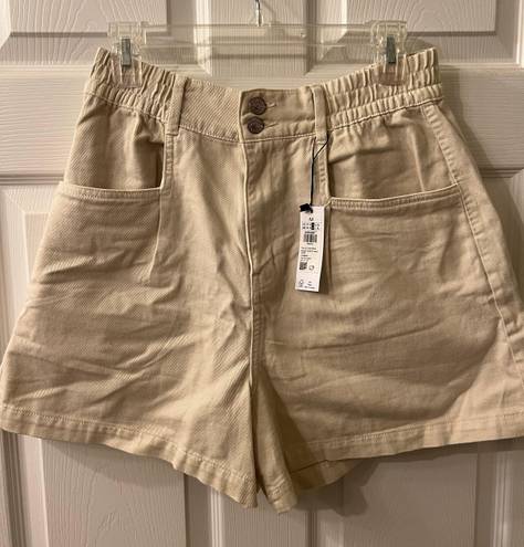 Garage Tan Cinched Waist Cargo Shorts