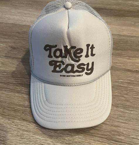 Take it easy adjustable trucker hat brown