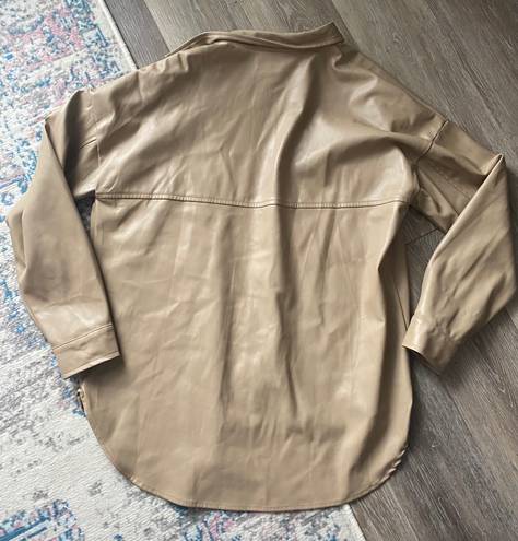 12th Tribe Leather Shacket