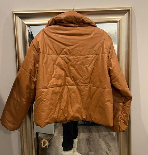 Tan Puffer Jacket