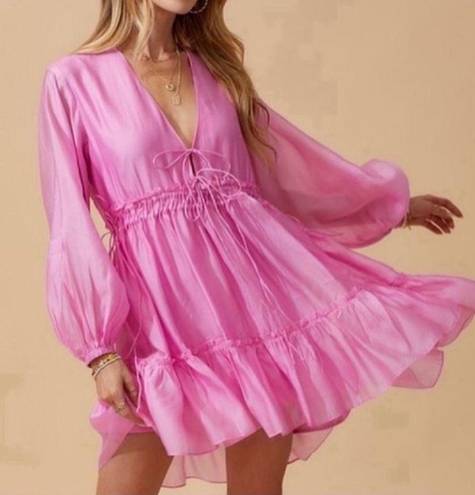 The Moon Day +  Pink Ruffle Dress(Size Medium)