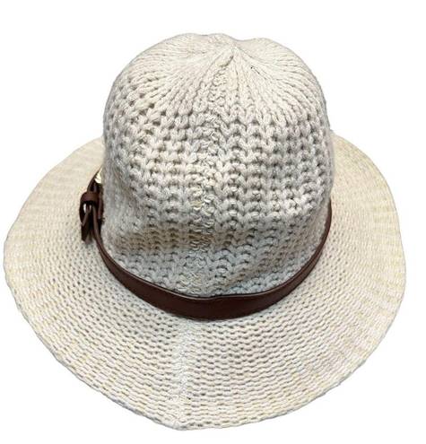 Altar'd State Altar’d State Fedora Hat Woven Knit w/Belt Hatband