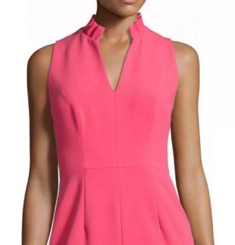 Black Halo  Antoinette Sleeveless Stretch Crepe Sheath Dress Haute Melon Pink 12