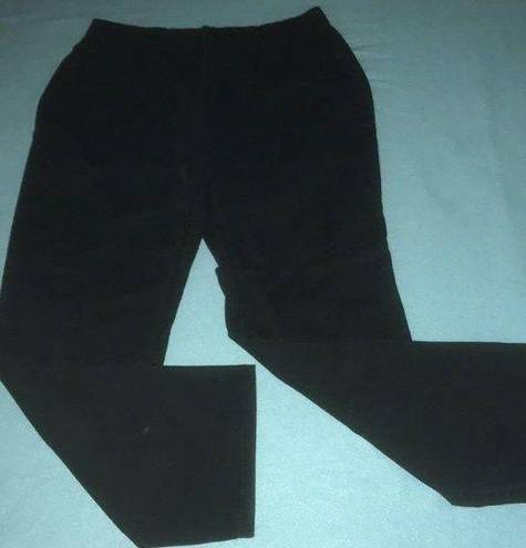 St. John’s Bay  relaxed fit boot cut high waisted black jeans 100% cotton size 12