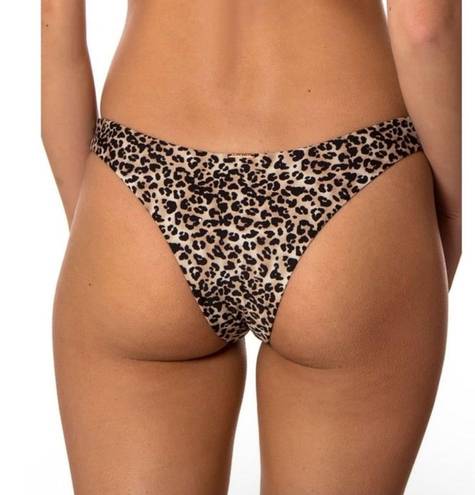 Relleciga  | leopard animal print cheeky bikini bottoms small