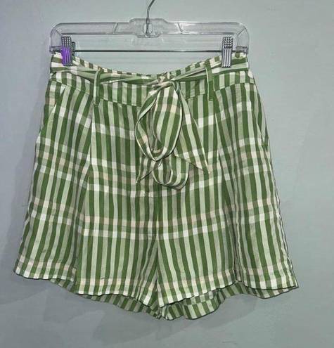 Cinq à Sept Cinq a sept women’s green/white Flora shorts size 6