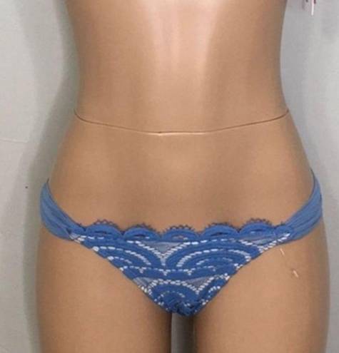 PilyQ New.  blue lace bikini bottoms. Size medium
Retails $76