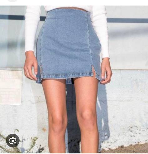 Brandy Melville Denim Mini Skirt