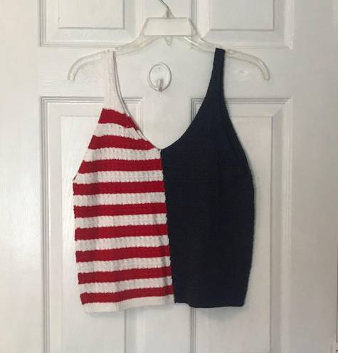 The Moon NWT & Madison American Flag Crop Top