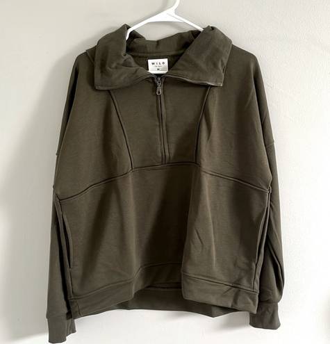 Dark Olive Green Pullover Size M