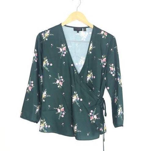 Ted Baker  Alex Floral Wrap Blouse Top 6