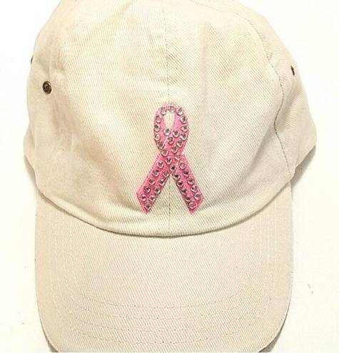 Pacific&Co Breast Cancer Awareness Vitronic Hat tan pink ribbon October Shane . Diamonds