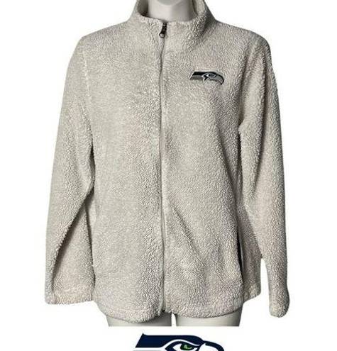 NFL  Juniors Collection Seattle Seahawks Long Sleeve Sherpa Size Large White