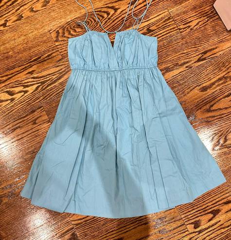 Abercrombie & Fitch Abercrombie Blue Babydoll Mini Dress
