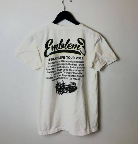 Tultex 2014 Emblem3 Graphic Tee White Small S T Shirt