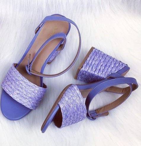 Bamboo NEW  | Braided Heel Maddy Sandals - LAVENDER