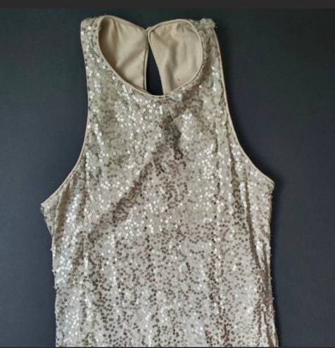 Hollister Gold Sequin Mini Dress