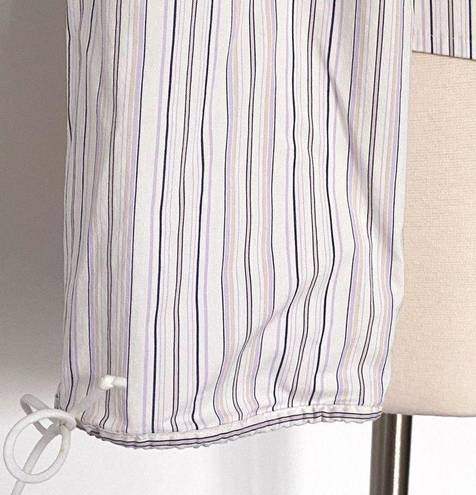 EXPRESS Stretch Y2K Cottagecore Bell Sleeve Corset Pinstripe Top Size 5/6