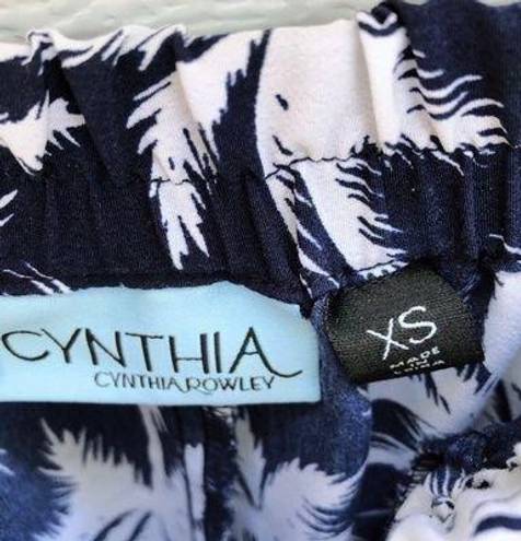 Cynthia Rowley Palm Print Pants