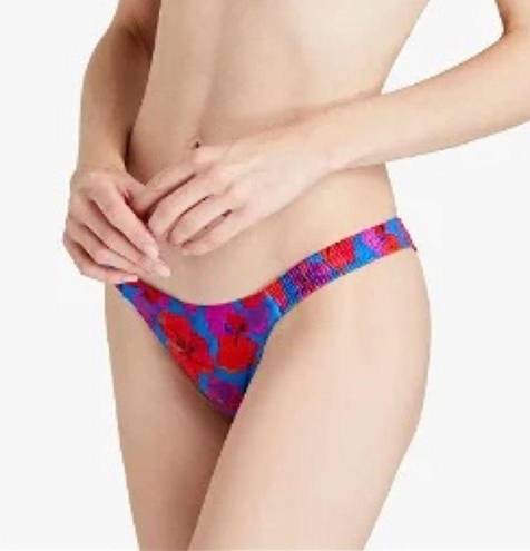 Vix Paula Hermanny  Mabel Riviera Bikini Bottoms Blue/Red Multi Medium NWT